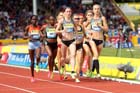 Laura Weightman and Hannah England in the 1500 metres, 2012 Samsung Diamond League, Birmingham.